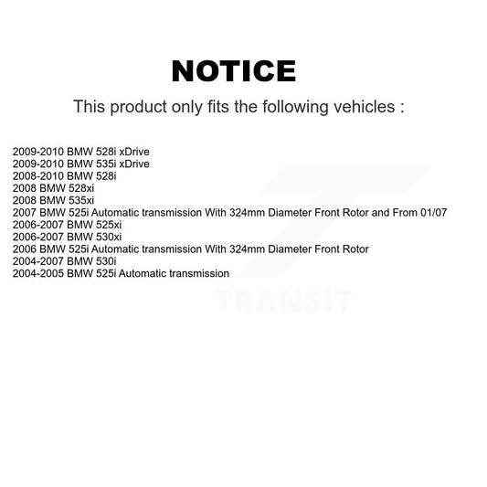 Coated Disc Rotors and Ceramic Brake Pads Kit-KGC-100335 - Kit.bestparts.ca