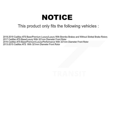 Coated Disc Rotors and Semi-Metallic Brake Pads Kit-KGF-100068 - Kit.bestparts.ca
