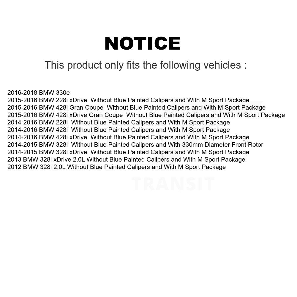 Coated Disc Rotors and Semi-Metallic Brake Pads Kit-KGF-100491 - Kit.bestparts.ca