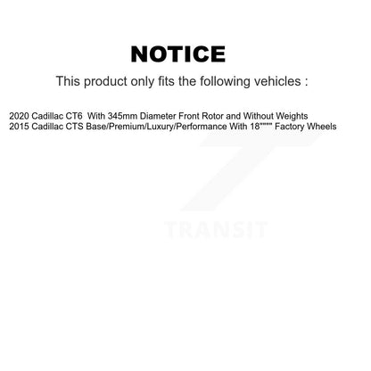 Coated Disc Rotors and Semi-Metallic Brake Pads Kit-KGF-101877 - Kit.bestparts.ca