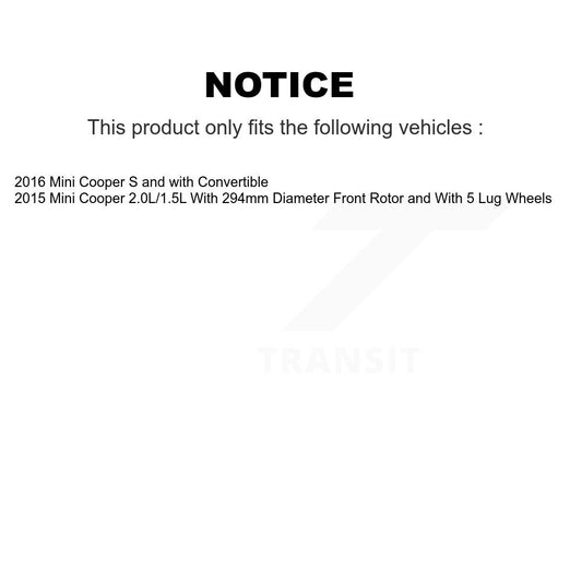 disc rotors and semi metallic brake pads-kgs-101984 - Kit.bestparts.ca