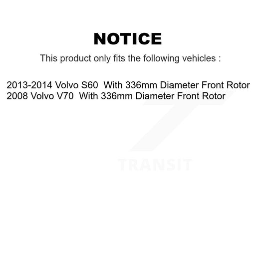Coated Disc Rotors and Semi-Metallic Brake Pads Kit-KGS-102147 - Kit.bestparts.ca