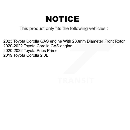 Coated Disc Rotors and Semi-Metallic Brake Pads Kit-KGS-102649 - Kit.bestparts.ca