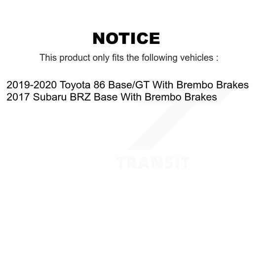 Disc Rotors and Semi-Metallic Brake Pads Kit-KGS-102843 - Kit.bestparts.ca