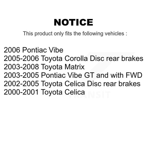 Coated Disc Rotors and Semi-Metallic Brake Pads Kit-KGS-103036 - Kit.bestparts.ca