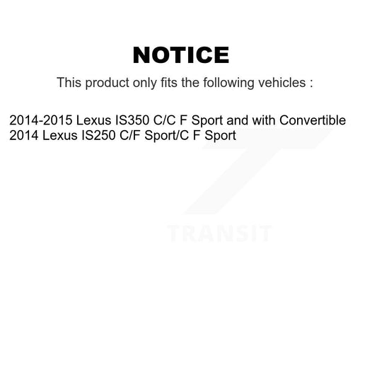 Coated Disc Rotors and Semi-Metallic Brake Pads Kit-KGS-103043 - Kit.bestparts.ca