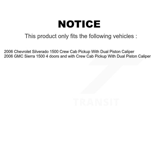Coated Disc Rotors and Semi-Metallic Brake Pads Kit-KGS-103067 - Kit.bestparts.ca