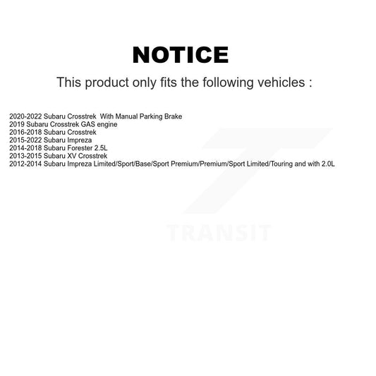 Coated Disc Rotors and Semi-Metallic Brake Pads Kit-KGS-103220 - Kit.bestparts.ca