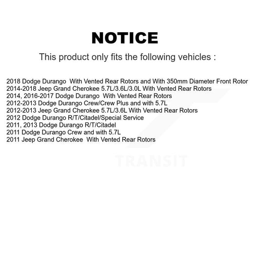 Coated Disc Rotors and Semi-Metallic Brake Pads Kit-KGS-103344 - Kit.bestparts.ca