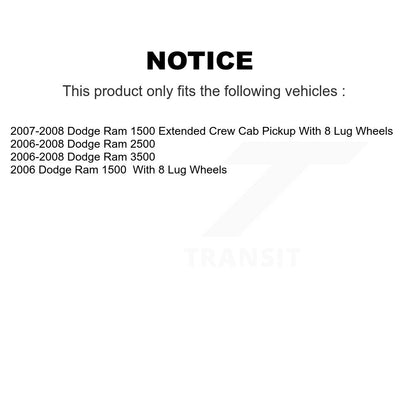coated disc rotors and semi metallic brake pads-kgs-103356 - Kit.bestparts.ca