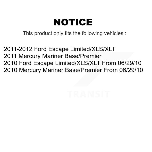 Coated Disc Rotors and Ceramic Brake Pads Kit-KGT-100096 - Kit.bestparts.ca