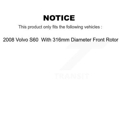 Coated Disc Rotors and Ceramic Brake Pads Kit-KGT-100309 - Kit.bestparts.ca