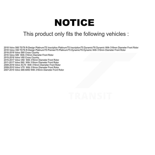 Coated Disc Rotors and Ceramic Brake Pads Kit-KGT-100427 - Kit.bestparts.ca