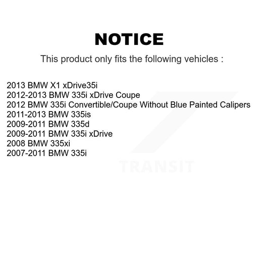 Coated Disc Rotors and Ceramic Brake Pads Kit-KGT-100432 - Kit.bestparts.ca