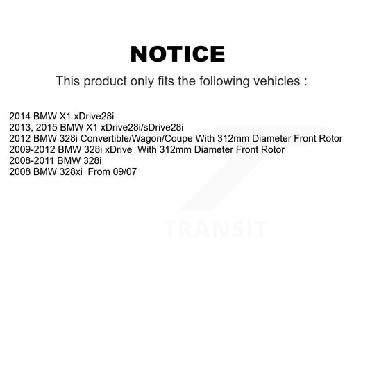 Coated Disc Rotors and Ceramic Brake Pads Kit-KGT-100436 - Kit.bestparts.ca
