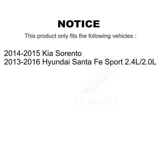 Coated Disc Rotors and Ceramic Brake Pads Kit-KGT-100513 - Kit.bestparts.ca