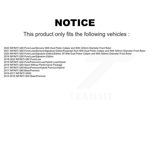 Coated Disc Rotors and Ceramic Brake Pads Kit-KGT-100526 - Kit.bestparts.ca