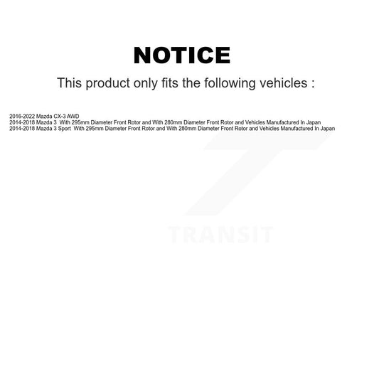 Coated Disc Rotors and Ceramic Brake Pads Kit-KGT-100532 - Kit.bestparts.ca
