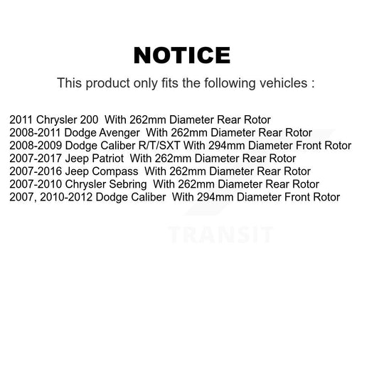 Disc Rotors and Ceramic Brake Pads Kit-KGT-100775 - Kit.bestparts.ca