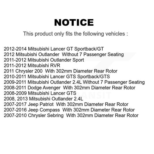 Disc Rotors and Ceramic Brake Pads Kit-KGT-100776 - Kit.bestparts.ca