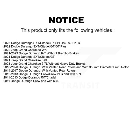 Disc Rotors and Ceramic Brake Pads Kit-KGT-100793 - Kit.bestparts.ca