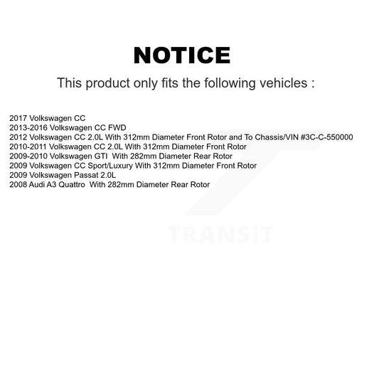 Disc Rotors and Ceramic Brake Pads Kit-KGT-100985 - Kit.bestparts.ca