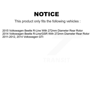 Disc Rotors and Ceramic Brake Pads Kit-KGT-100986 - Kit.bestparts.ca
