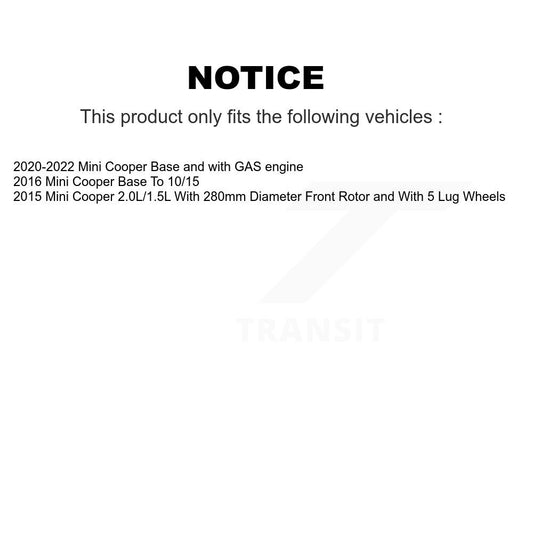 Disc Rotors and Ceramic Brake Pads Kit-KGT-101256 - Kit.bestparts.ca