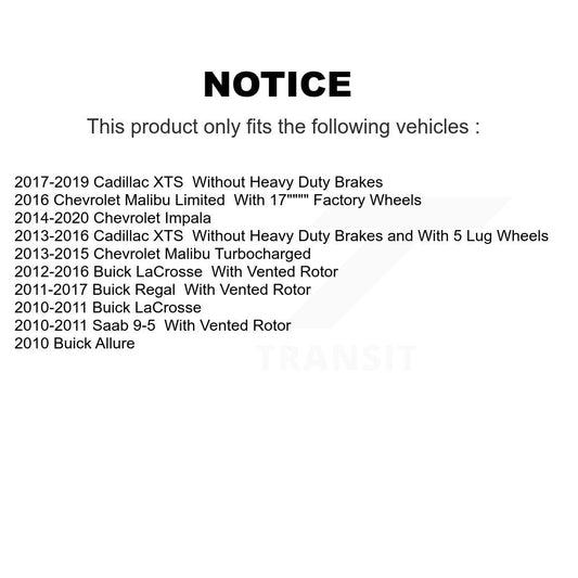 Coated Disc Rotors and Ceramic Brake Pads Kit-KGT-101325 - Kit.bestparts.ca