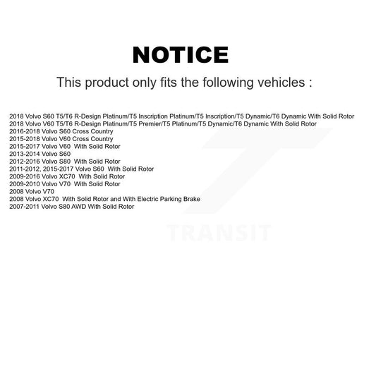 Coated Disc Rotors and Ceramic Brake Pads Kit-KGT-101573 - Kit.bestparts.ca