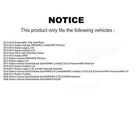 Coated Disc Rotors and Ceramic Brake Pads Kit-KGT-101581 - Kit.bestparts.ca