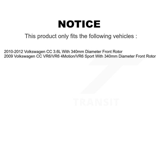 Coated Disc Rotors and Ceramic Brake Pads Kit-KGT-102076 - Kit.bestparts.ca