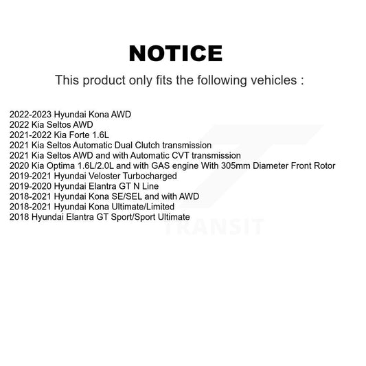 Coated Disc Rotors and Ceramic Brake Pads Kit-KGT-102083 - Kit.bestparts.ca