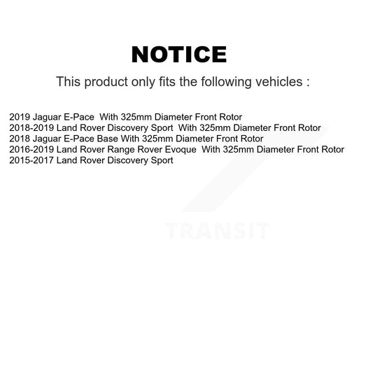 Coated Disc Rotors and Ceramic Brake Pads Kit-KGT-102097 - Kit.bestparts.ca