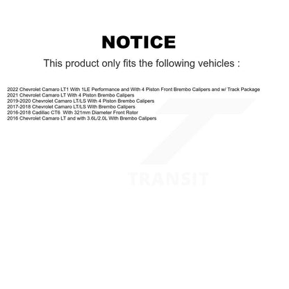 Disc Rotors and Ceramic Brake Pads Kit-KGT-102110 - Kit.bestparts.ca