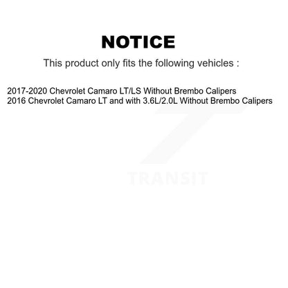 Disc Rotors and Ceramic Brake Pads Kit-KGT-102114 - Kit.bestparts.ca