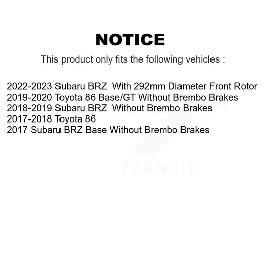 Disc Rotors and Ceramic Brake Pads Kit-KGT-102137 - Kit.bestparts.ca