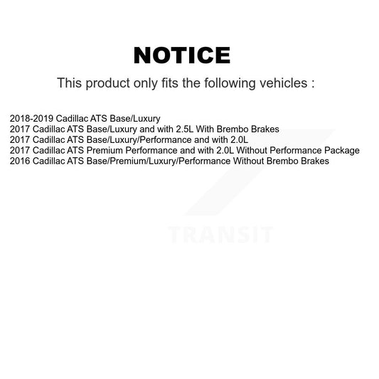 Coated Disc Rotors and Ceramic Brake Pads Kit-KGT-102284 - Kit.bestparts.ca