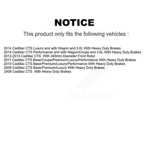 Disc Rotors and Ceramic Brake Pads Kit-KGT-102450 - Kit.bestparts.ca