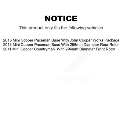 Disc Rotors and Ceramic Brake Pads Kit-KGT-102477 - Kit.bestparts.ca
