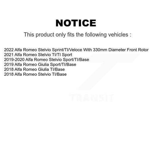 Disc Rotors and Ceramic Brake Pads Kit-KGT-103258 - Kit.bestparts.ca
