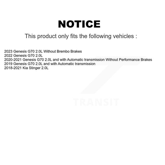 Disc Rotors and Ceramic Brake Pads Kit-KGT-103314 - Kit.bestparts.ca