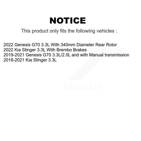 Disc Rotors and Ceramic Brake Pads Kit-KGT-103315 - Kit.bestparts.ca