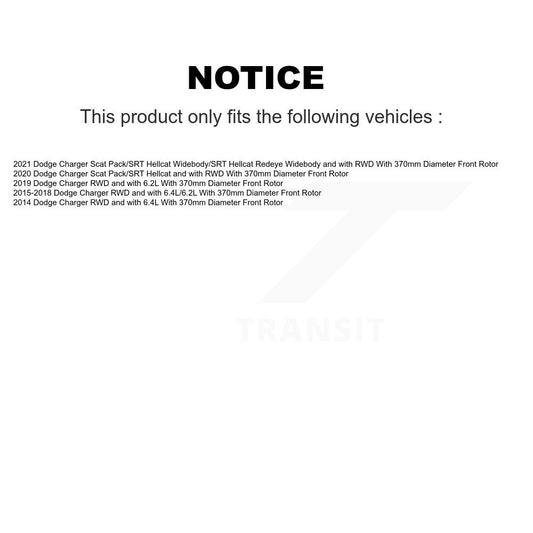 Coated Disc Rotors and Ceramic Brake Pads Kit-KGT-103629 - Kit.bestparts.ca