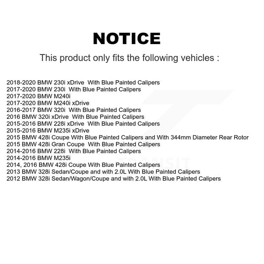 Coated Disc Rotors and Ceramic Brake Pads Kit-KGT-103664 - Kit.bestparts.ca