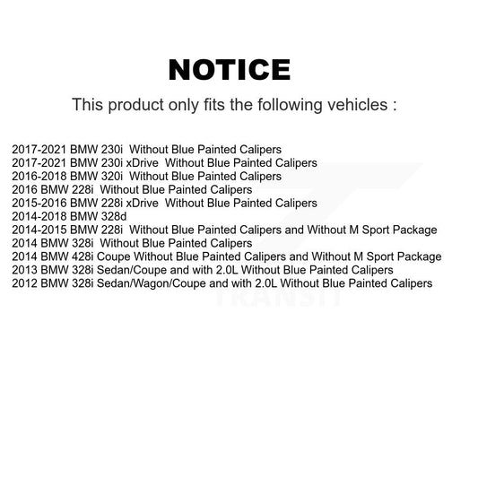 Coated Disc Rotors and Ceramic Brake Pads Kit-KGT-103667 - Kit.bestparts.ca
