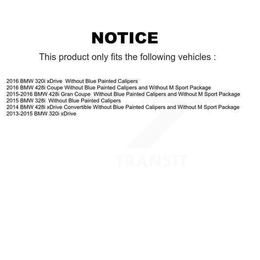 Coated Disc Rotors and Ceramic Brake Pads Kit-KGT-103688 - Kit.bestparts.ca