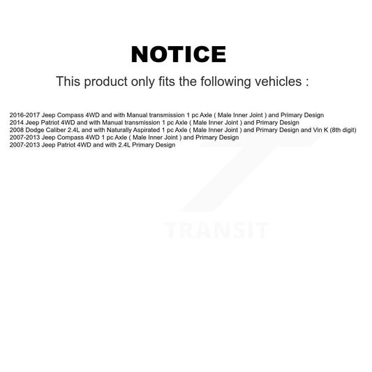 CV Axle Shaft Kit-KN7-100540 - Kit.bestparts.ca