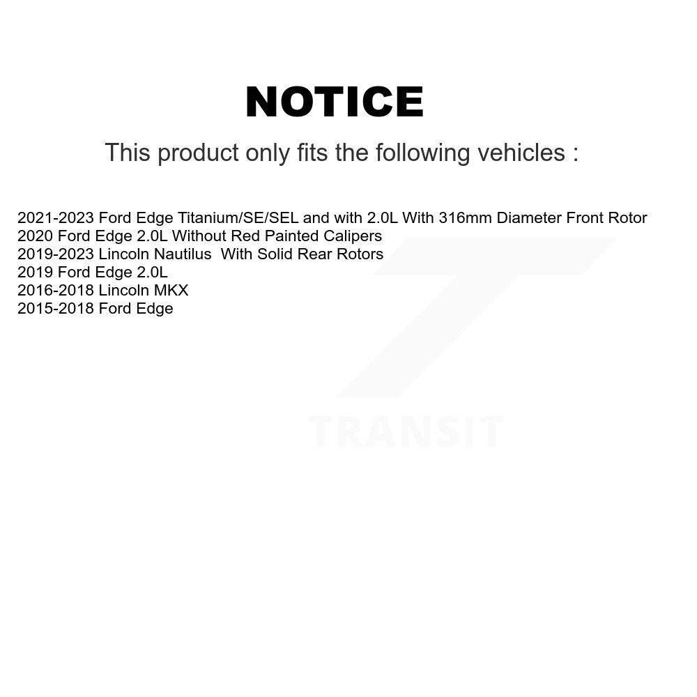 Brake Pads Kit-KNF-100240 - Kit.bestparts.ca