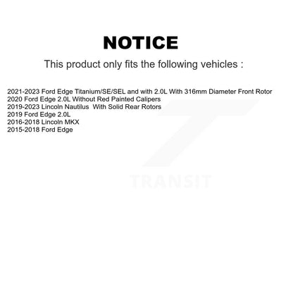 Brake Pads Kit-KNF-100240 - Kit.bestparts.ca